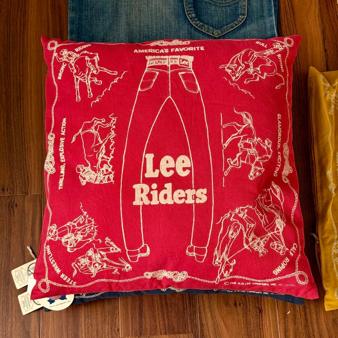 Lee クッション ビンテージ レア デニム カバー バンダナ
