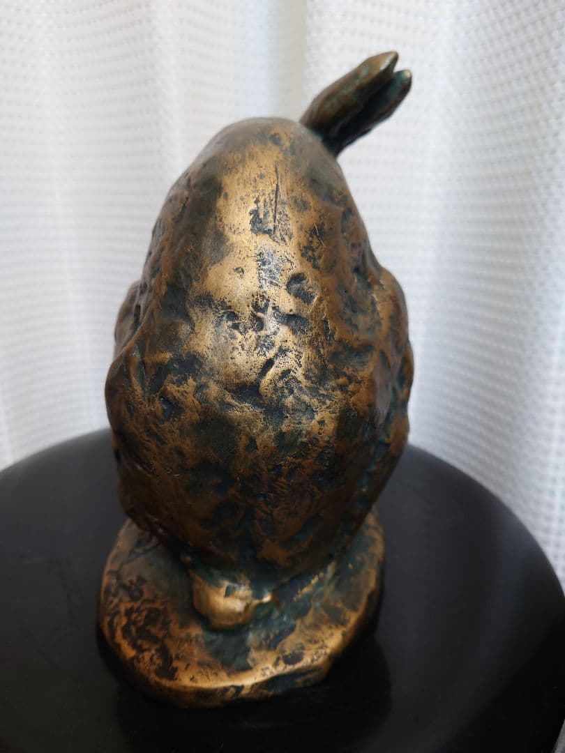 【貴重レア品】北村西望　兎（うさぎ）　ブロンズ像　爽風　アンティーク　オブジェ