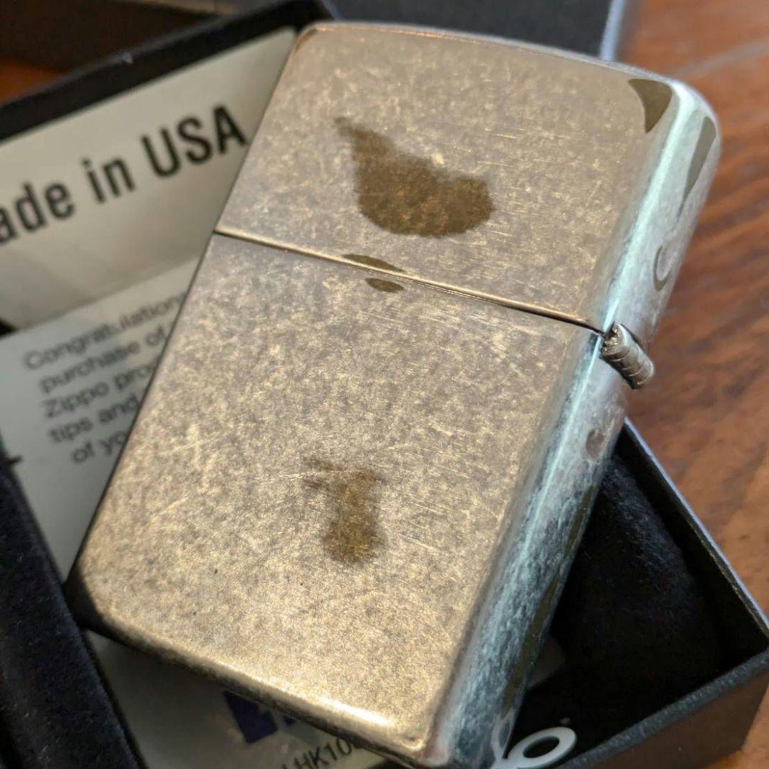 新品 未使用 ポールスミス USED加工 王冠 クラウン Zippo