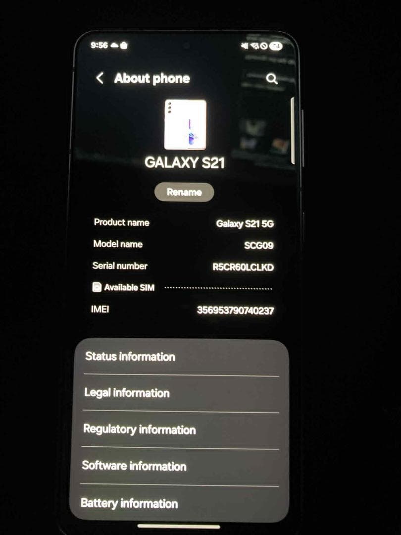 Samsung Galaxy S21 本体 パープル