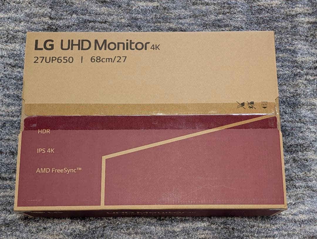 LG ディスプレイ 27インチ 4K モニター 27UP650-W