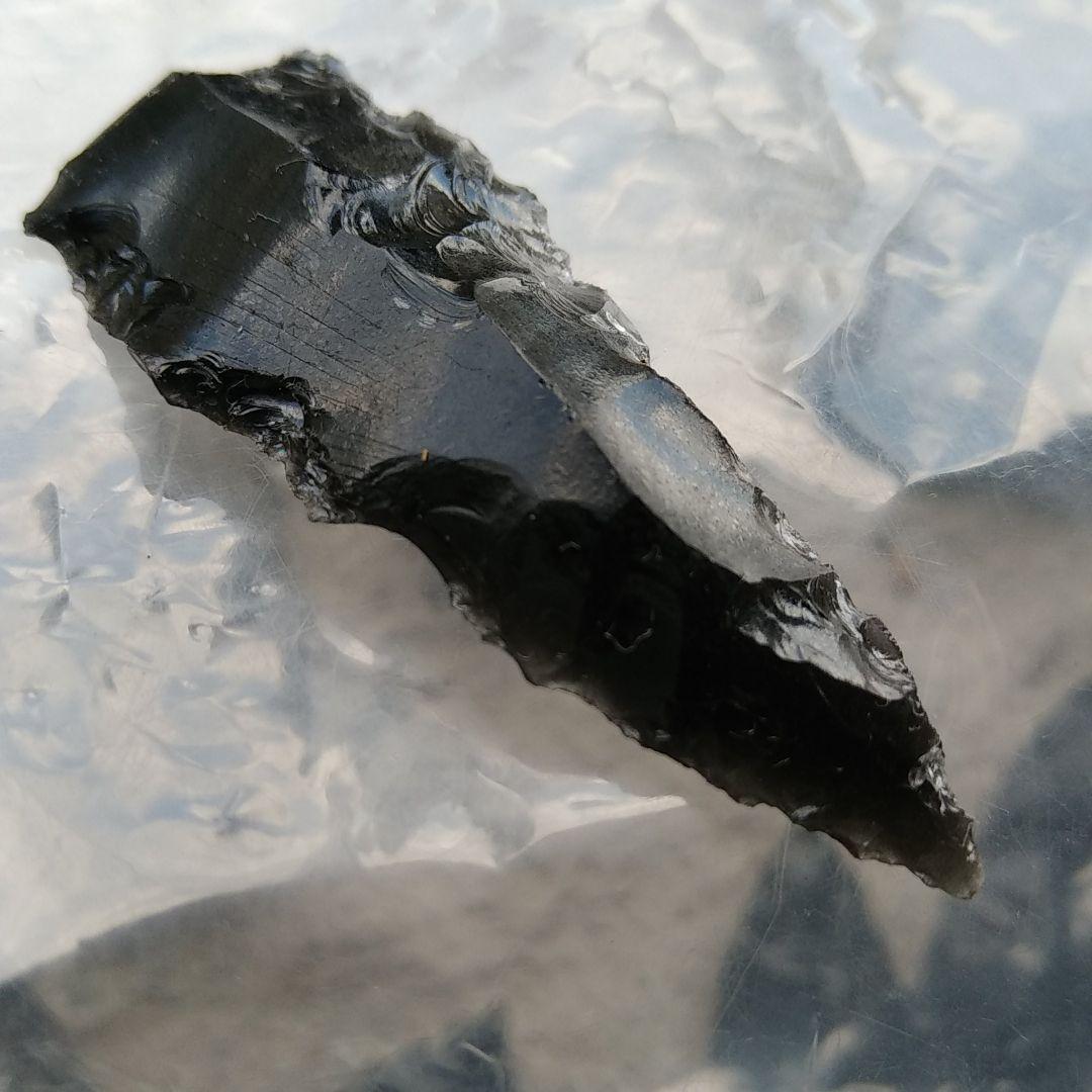 縄文ナイフ　模写　石器　黒曜石サンプル　　222