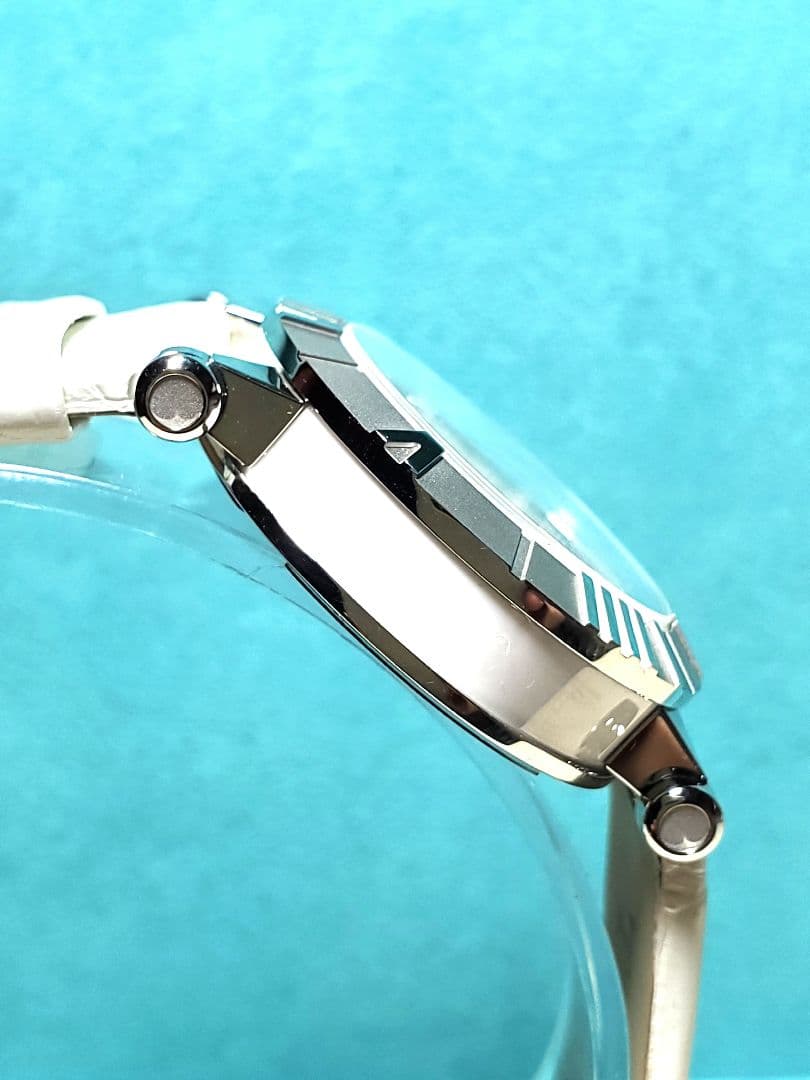 【極美品】純正ベルト　ティファニー　アトラス ホワイトレザー 　腕時計
