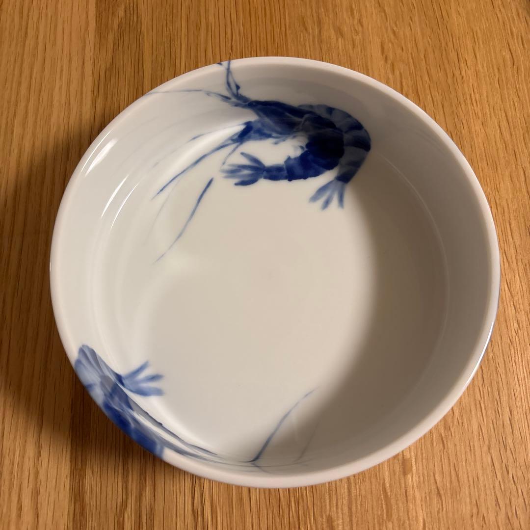 横濱元町　増田窯　海老づくし銘々重　横浜染付　お重