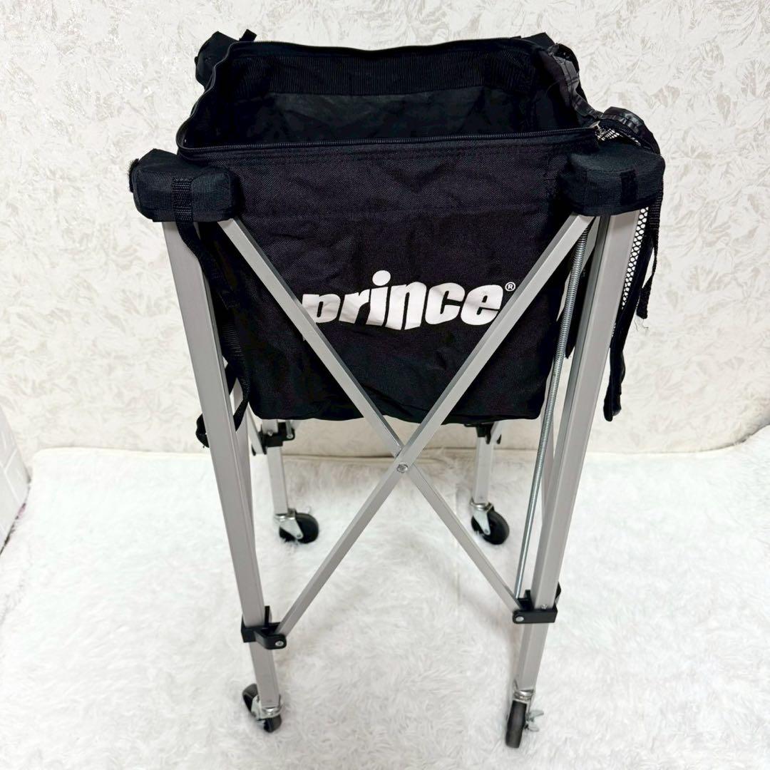 テニスボールバスケット　プリンス　キャスター付き　ケース付き