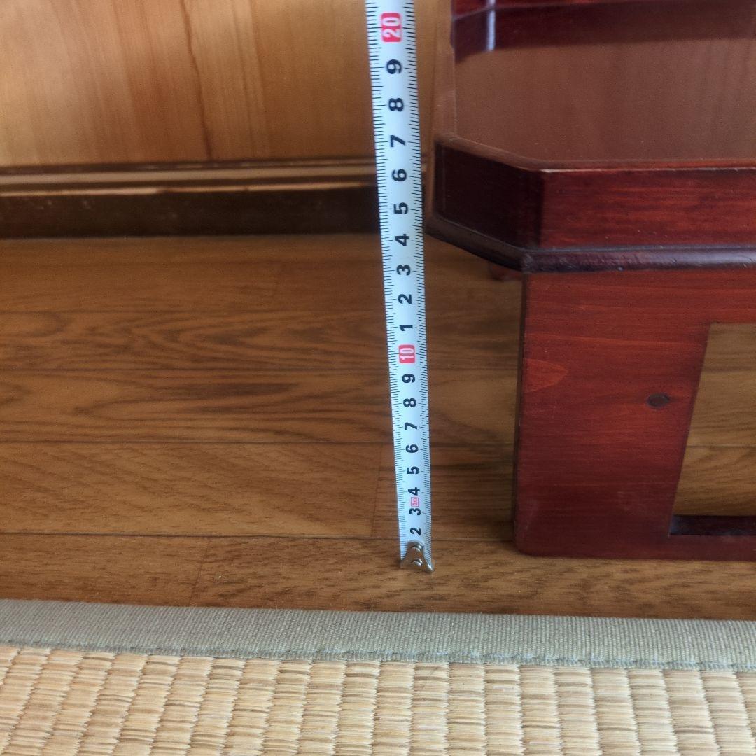 赤褐色の木製　御膳　10膳