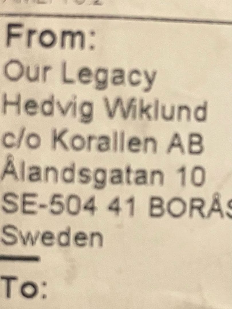 our legacy、Black Coated Herringboneデニム