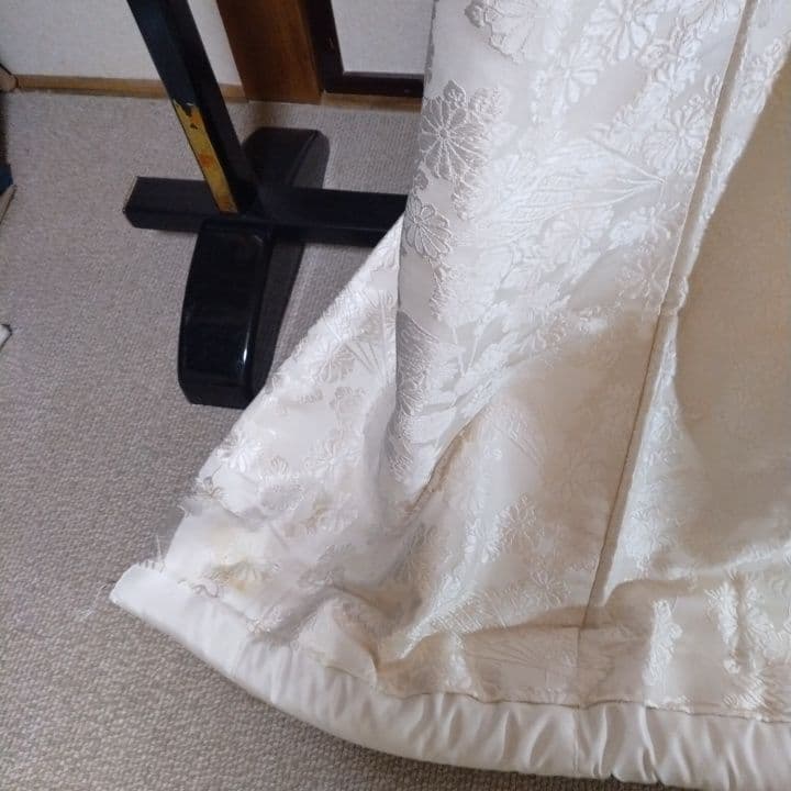 白無垢 菊と扇子柄に唐織 5