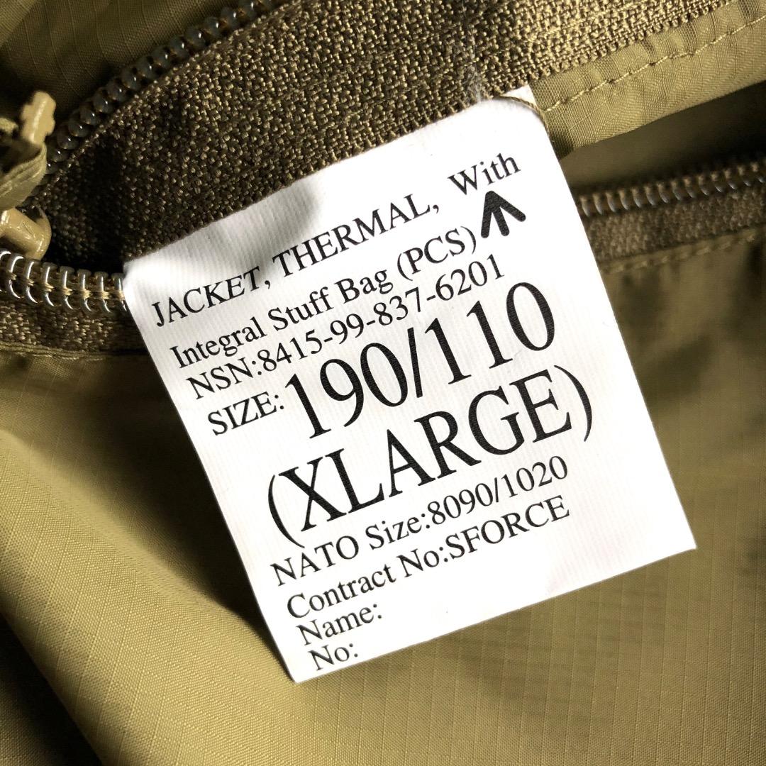 【新品】イギリス軍 PCS Thermal Jacket ジャケット XL