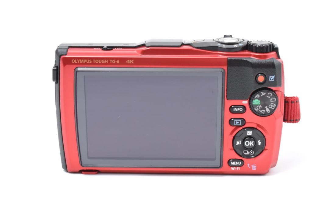 美品 OLYMPUS TOUGH TG-6 4K レッド デジタルカメラ