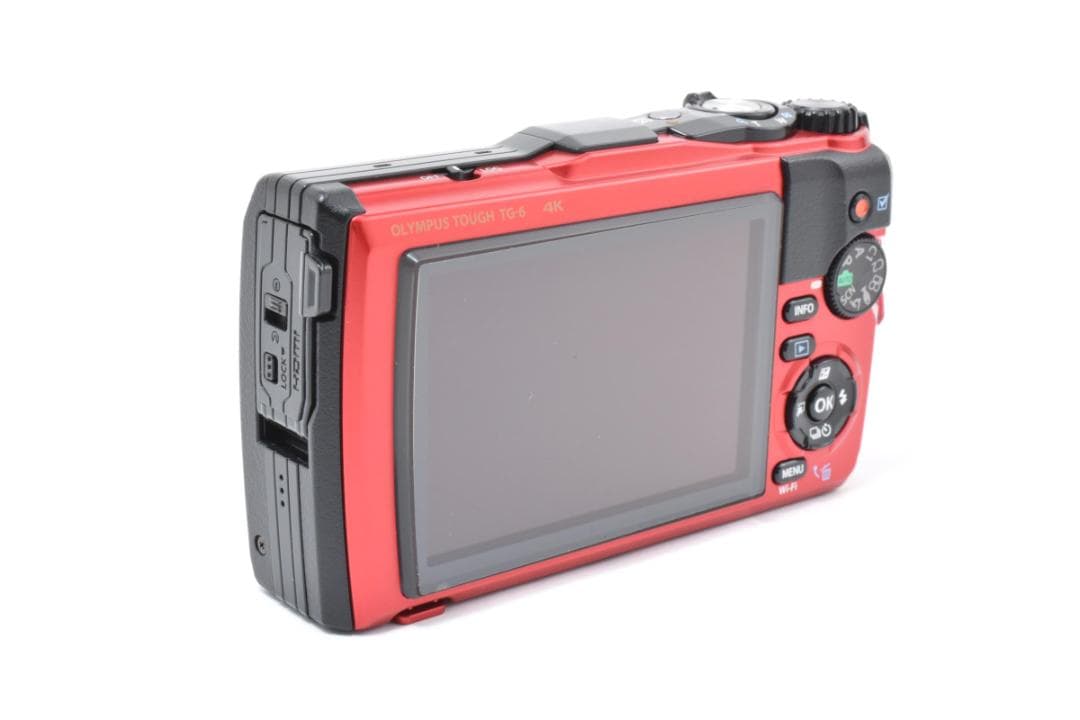 美品 OLYMPUS TOUGH TG-6 4K レッド デジタルカメラ