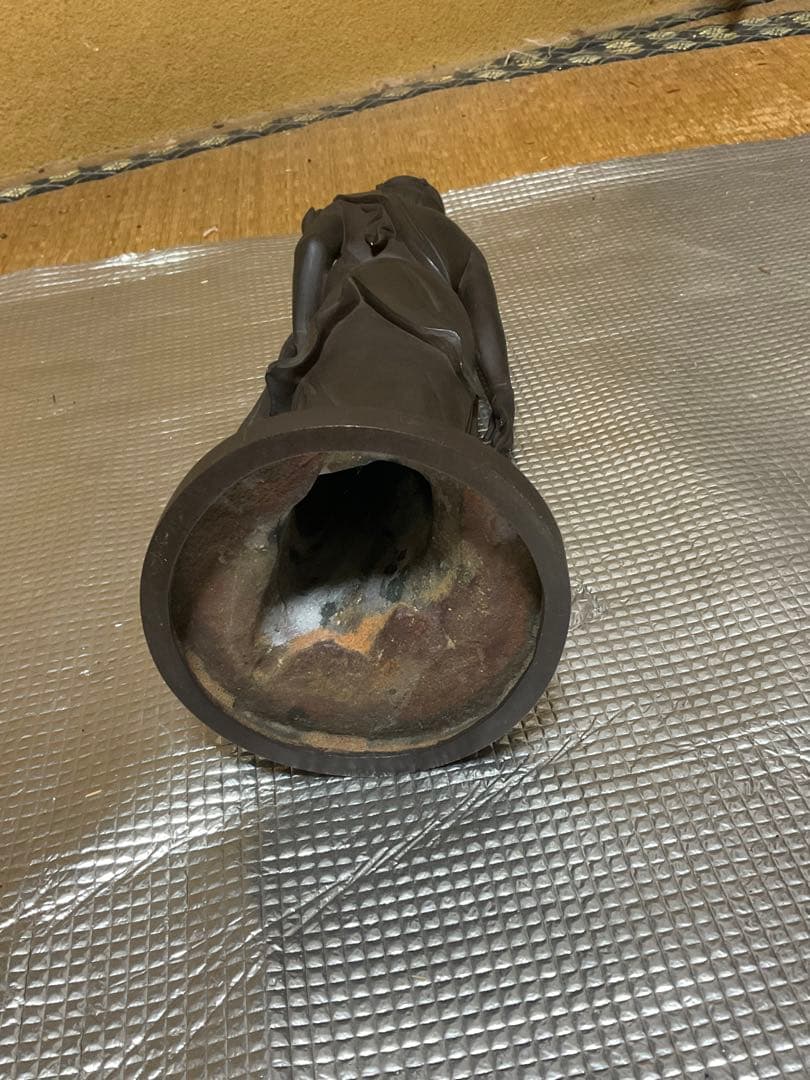 聖観世音菩薩立像／高村光雲作／銅像。【箱無し、現状　昭和ノスタルジー　美品】。