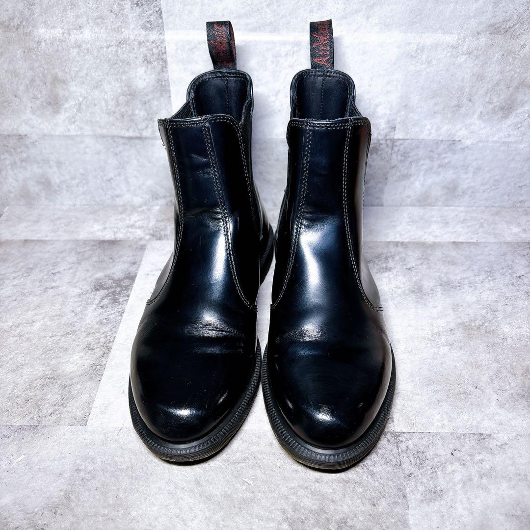 美品 Dr. Martens FLORA サイドゴアブーツ 26 レザー 黒