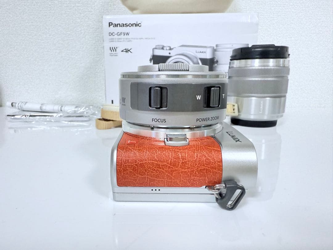 Panasonic LUMIX GF9W オレンジ オプションレンズ2個