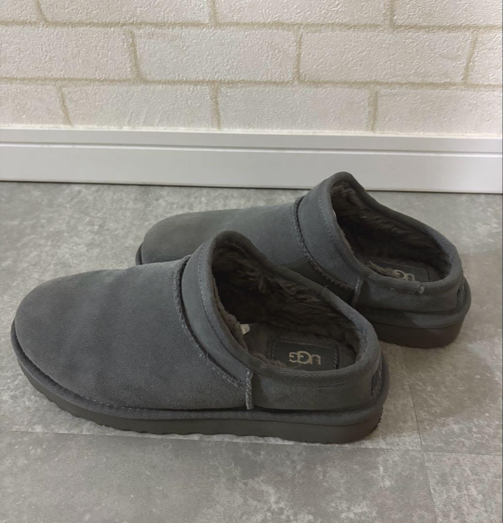 美品レアUGG フレームワーク CLASSIC SLIPPER グレー24cm