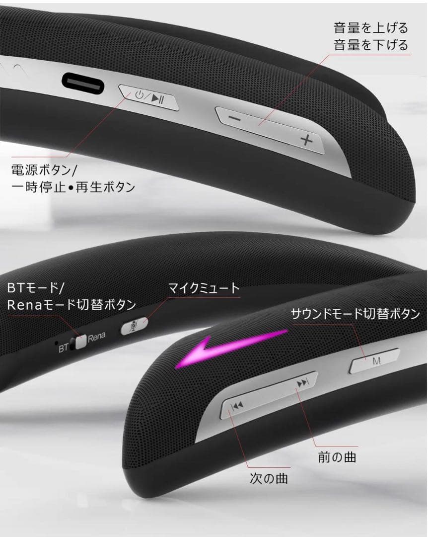 ゲーミング スピーカー スピーカー bluetooth ネックスピーカー