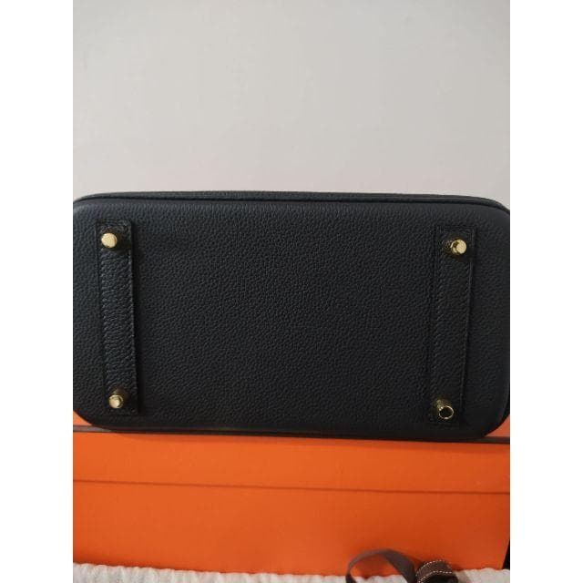 バーキン 25 黒 ハンドバッグ ゴールド金具