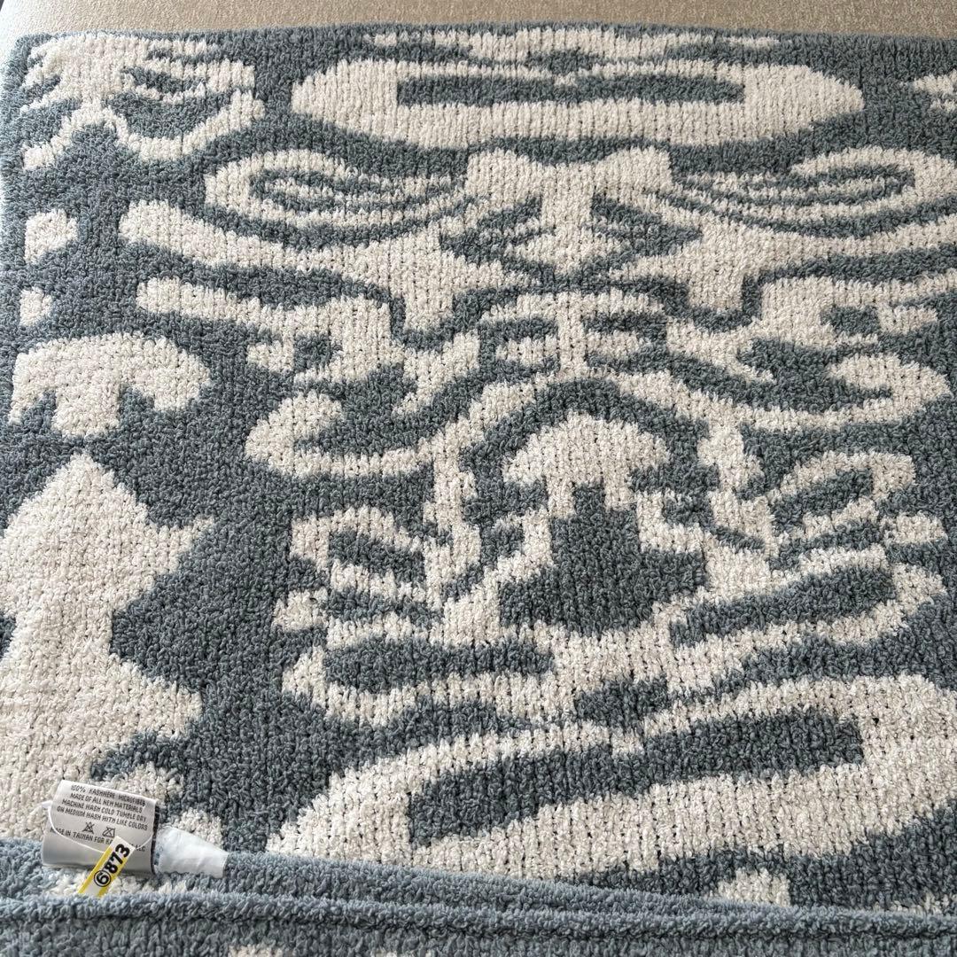 KASHWERE カシウェア　ダマスク ブランケット Silver/Cream