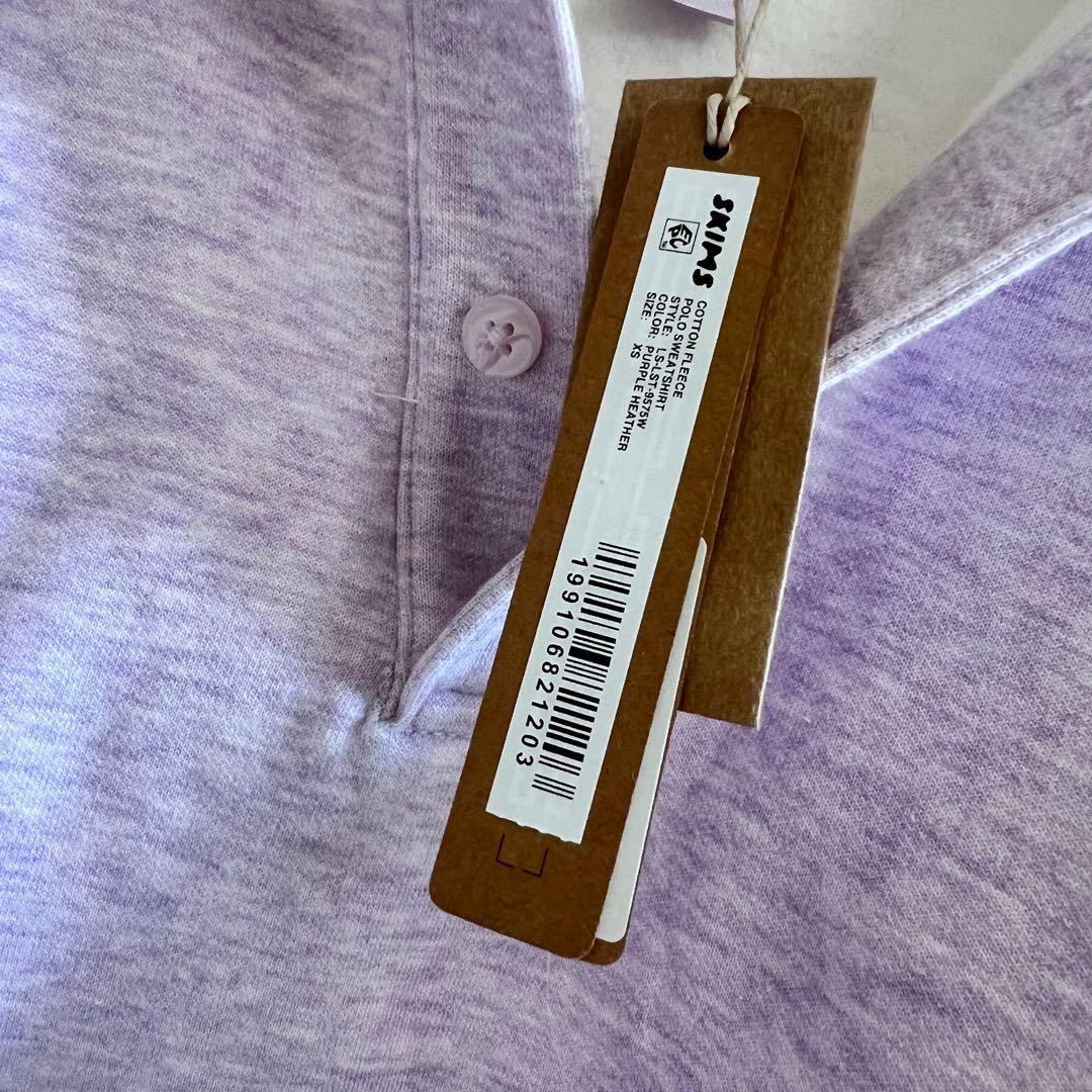 Skims スキムズ　コットンフリース　ポロ　スウェットシャツ