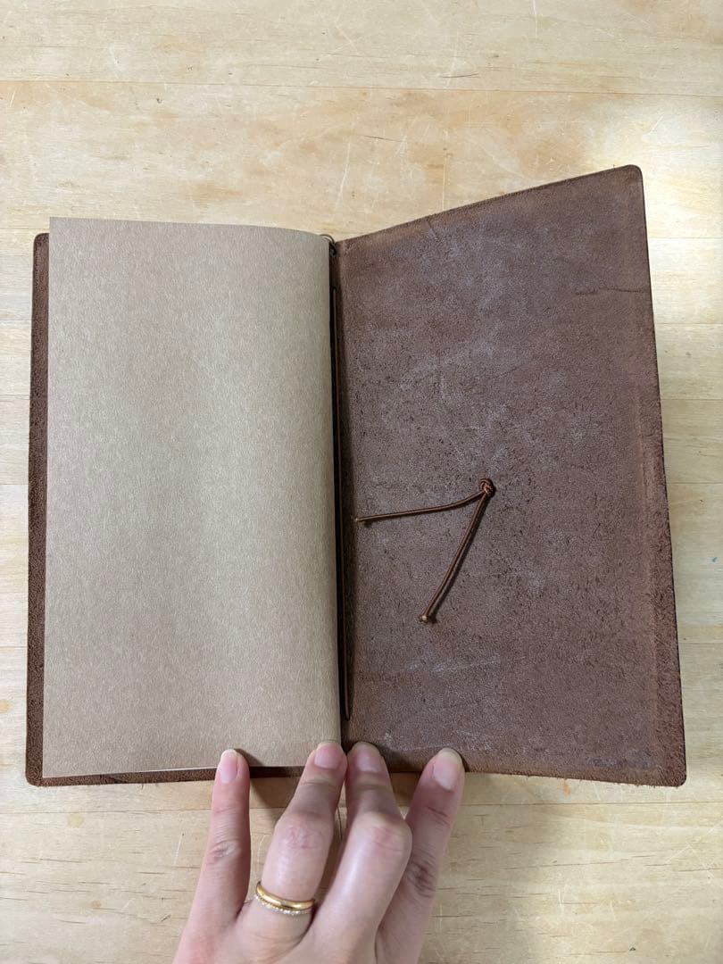旧ロゴ MIDORIトラベラーズノート レギュラー ブラウン