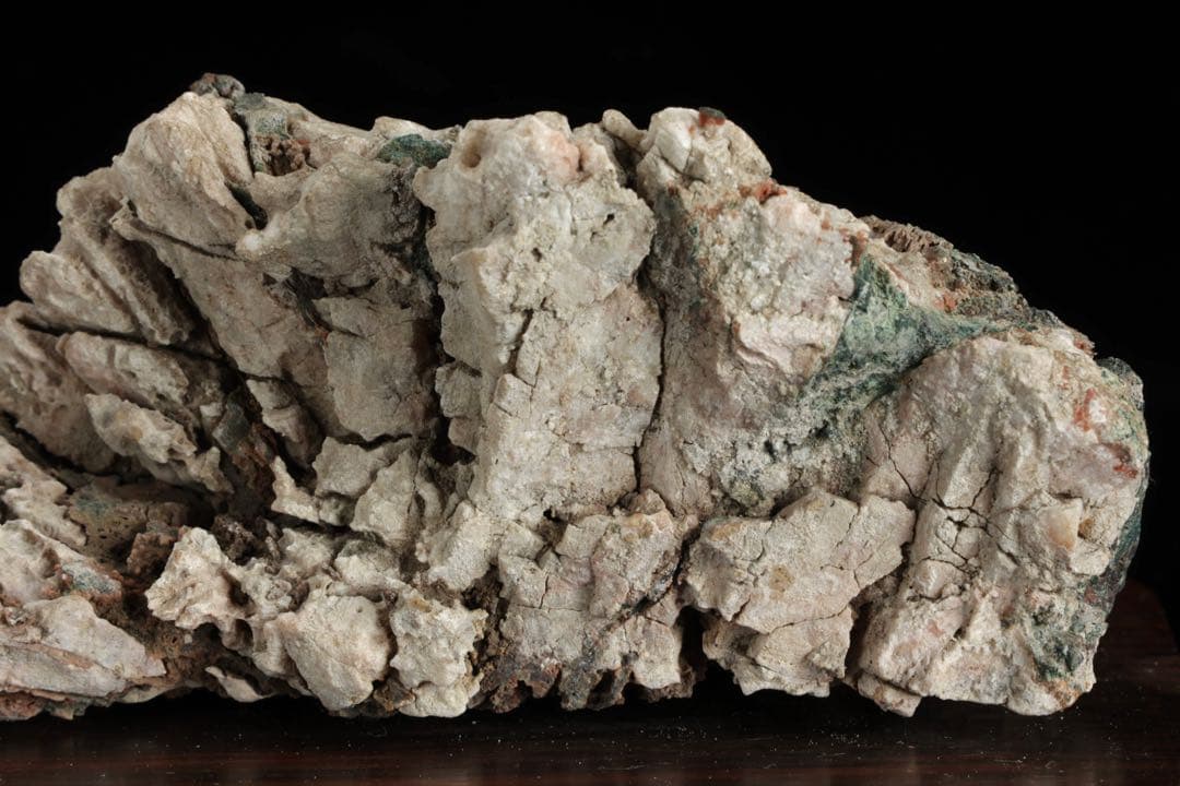 菊花石　断層石 風化景石 台座付 721g 天然石 鑑賞石 原石 自然石 景石