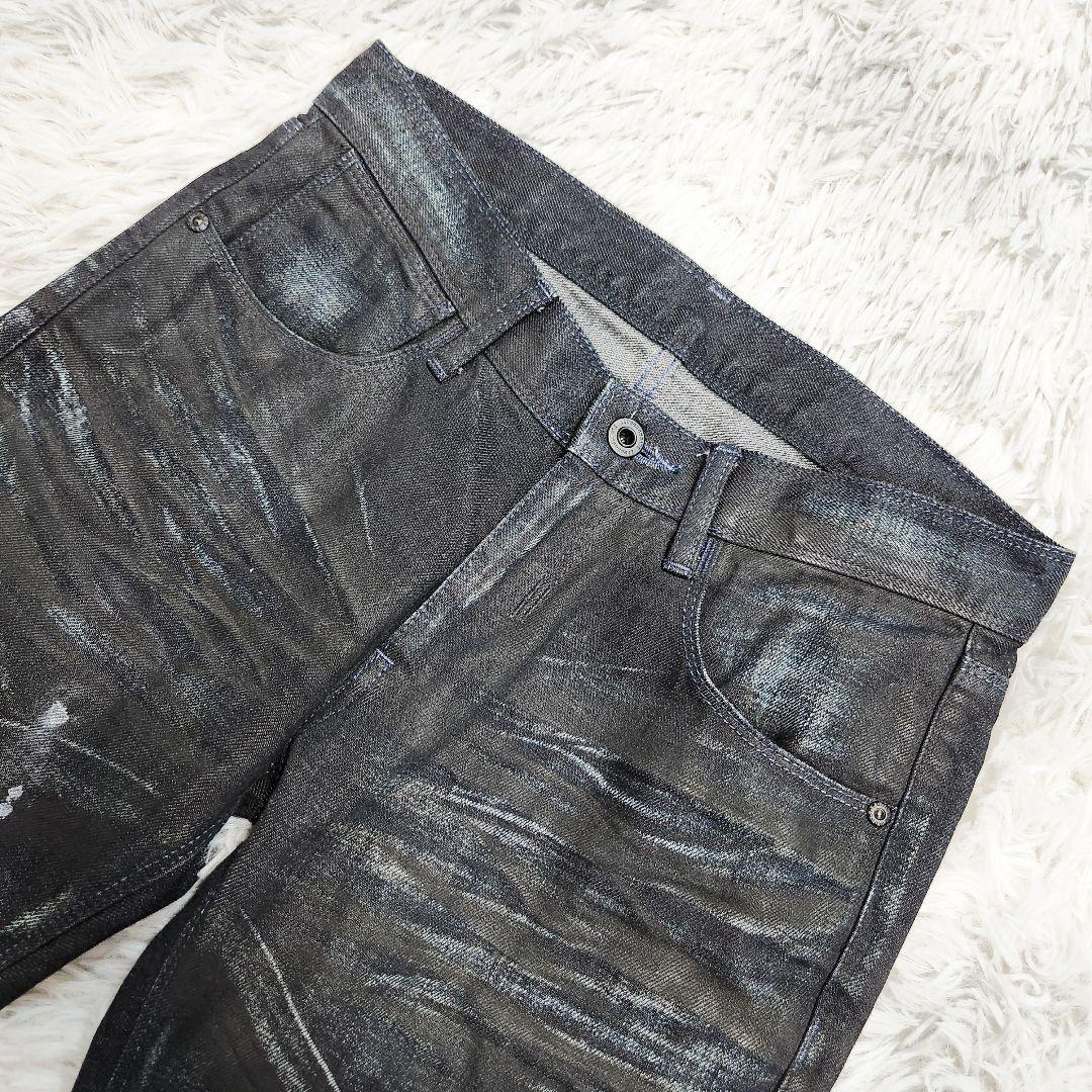 股下87cm BLACKBARRETT コーティング デニム ブラック 三陽商会