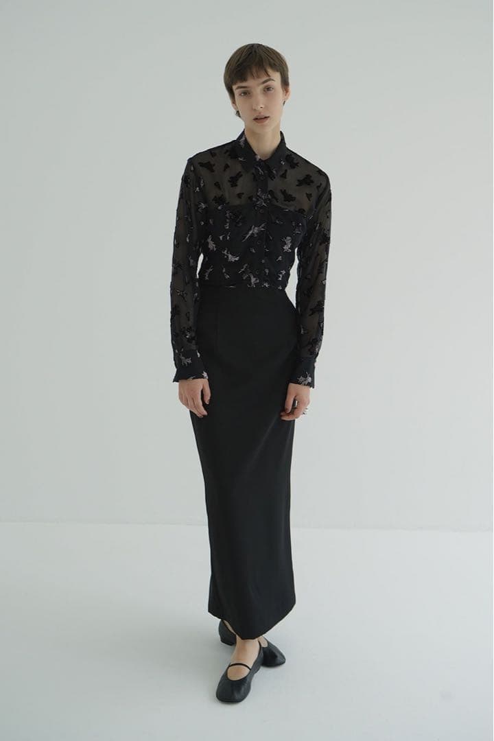 CLANE クラネ FLOWER OPAL BISTIER SHIRTS