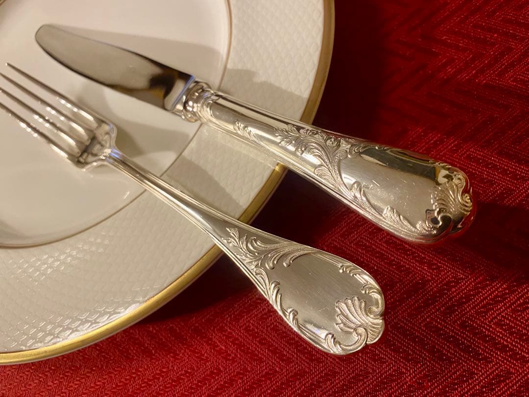 【ラス2☆代表作マルリー美品】クリストフル マルリー テーブルカトラリーセット