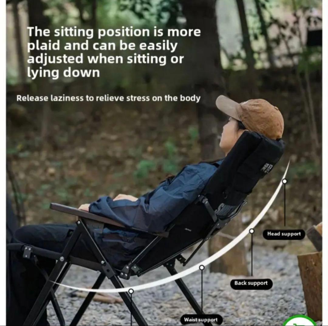 美品 SHINETRIP 高級ハイバックチェア リクライニング+枕付