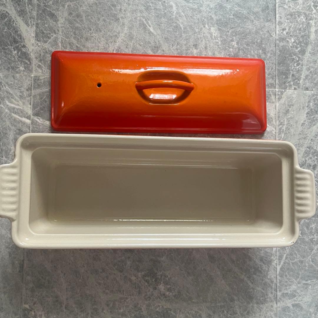 ル・クルーゼ テリーヌ型 28 オレンジ 廃盤品 LE CREUSET