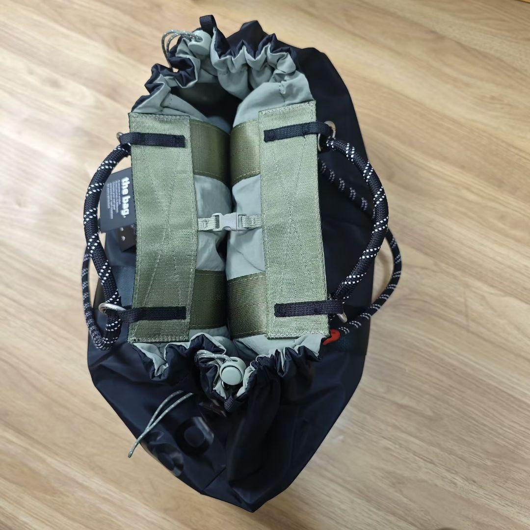 topologie トポロジー メッシュポケット付きショルダーバッグ グリーン