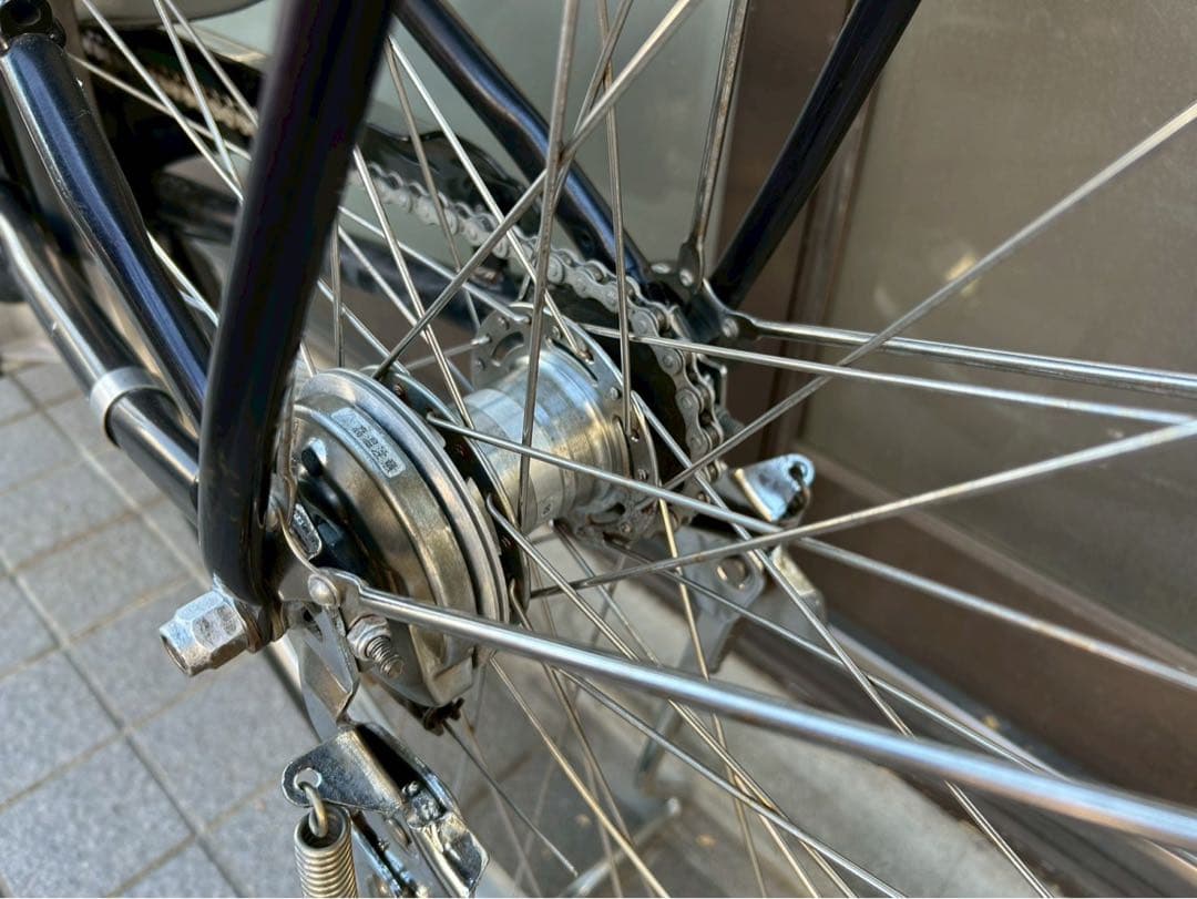 中古電動自転車 ヤマハ パスナチュラ 26インチ　ブラック 横浜№3708