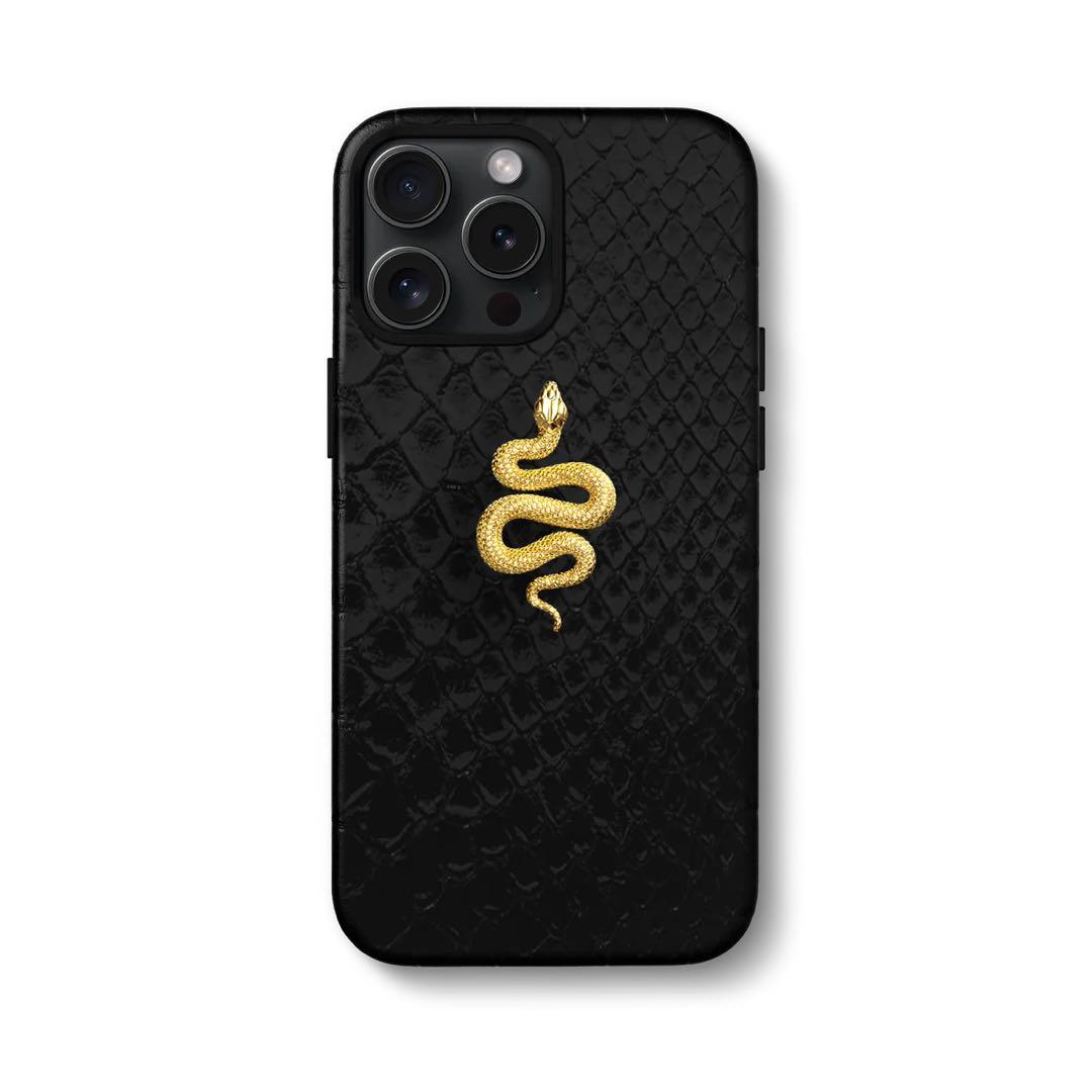 ゴールデンコンセプトiPhone16Proケース 18金メッキ レザー