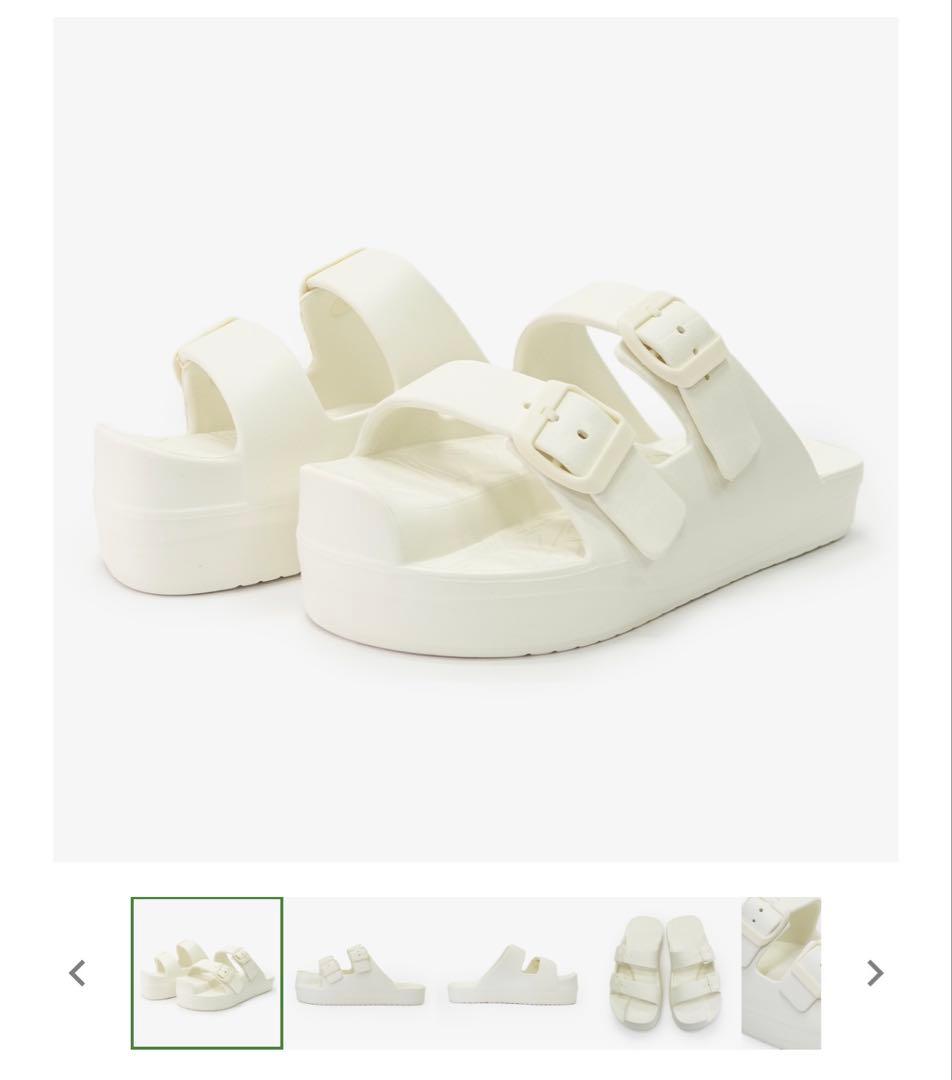 イージーサンダル　ラップホワイト Racbaki