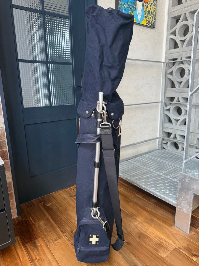 木の庄帆布　ネイビー ゴルフバッグ キャディバッグ