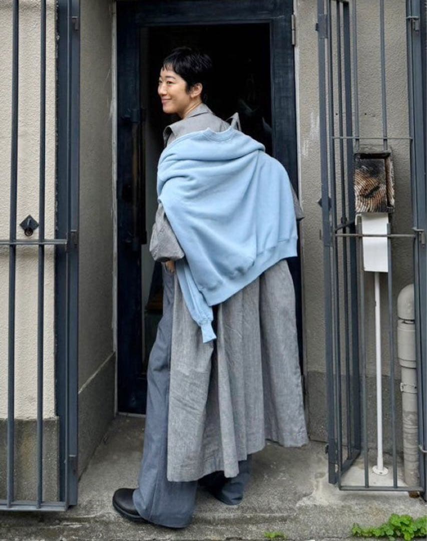 新品SeaRoomlynn Volume Sweat プルオーバー ライトブルー