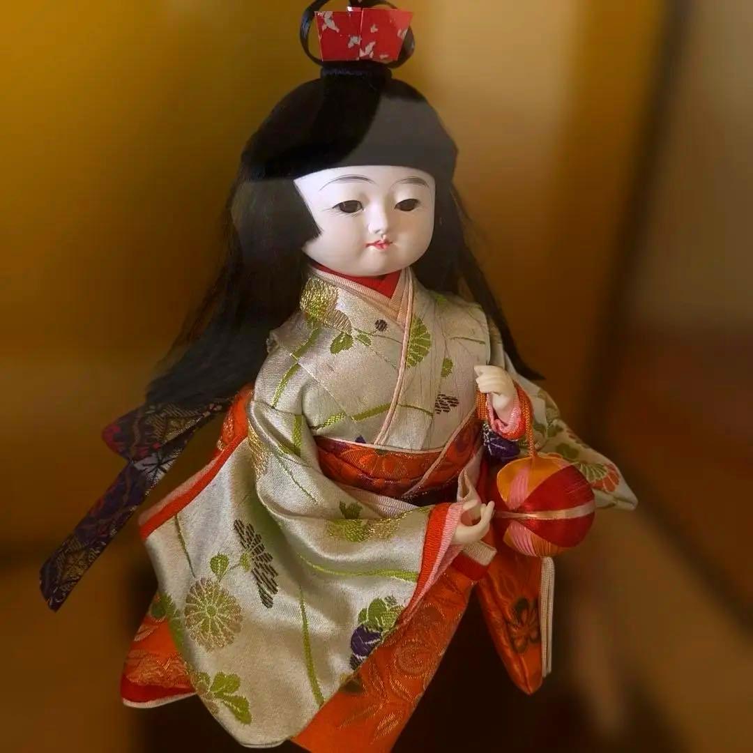 御所人形 花柄 和服