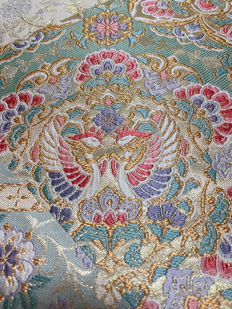 訪問着フルセット　辻ヶ花　絞り　しつけ糸付き　正絹　入学式　卒業式　向かい鳥七宝