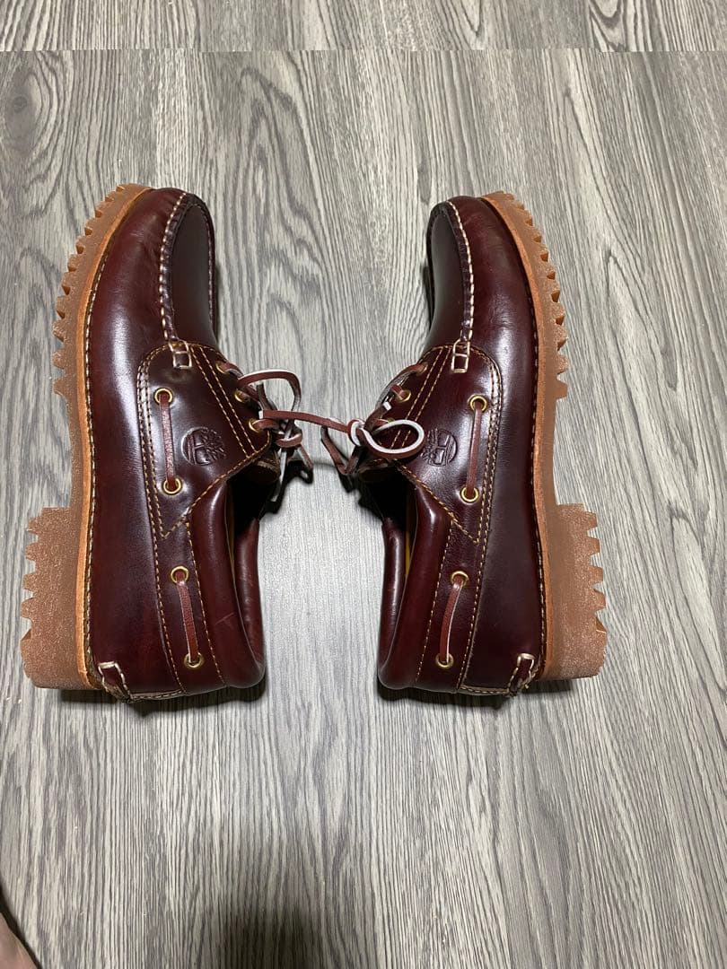 新品同様 Timberland スリーアイ ブラウン ティンバーランド モカシン