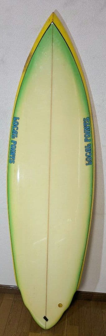 送料込み　LOCAL POINTS サーフボード イエロー 約180cm