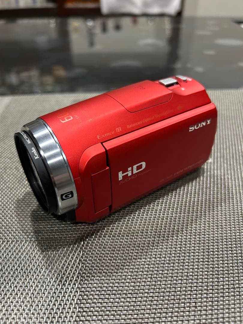 【美品】SONY HDR-CX680 ビデオカメラ レッド おまけ付き