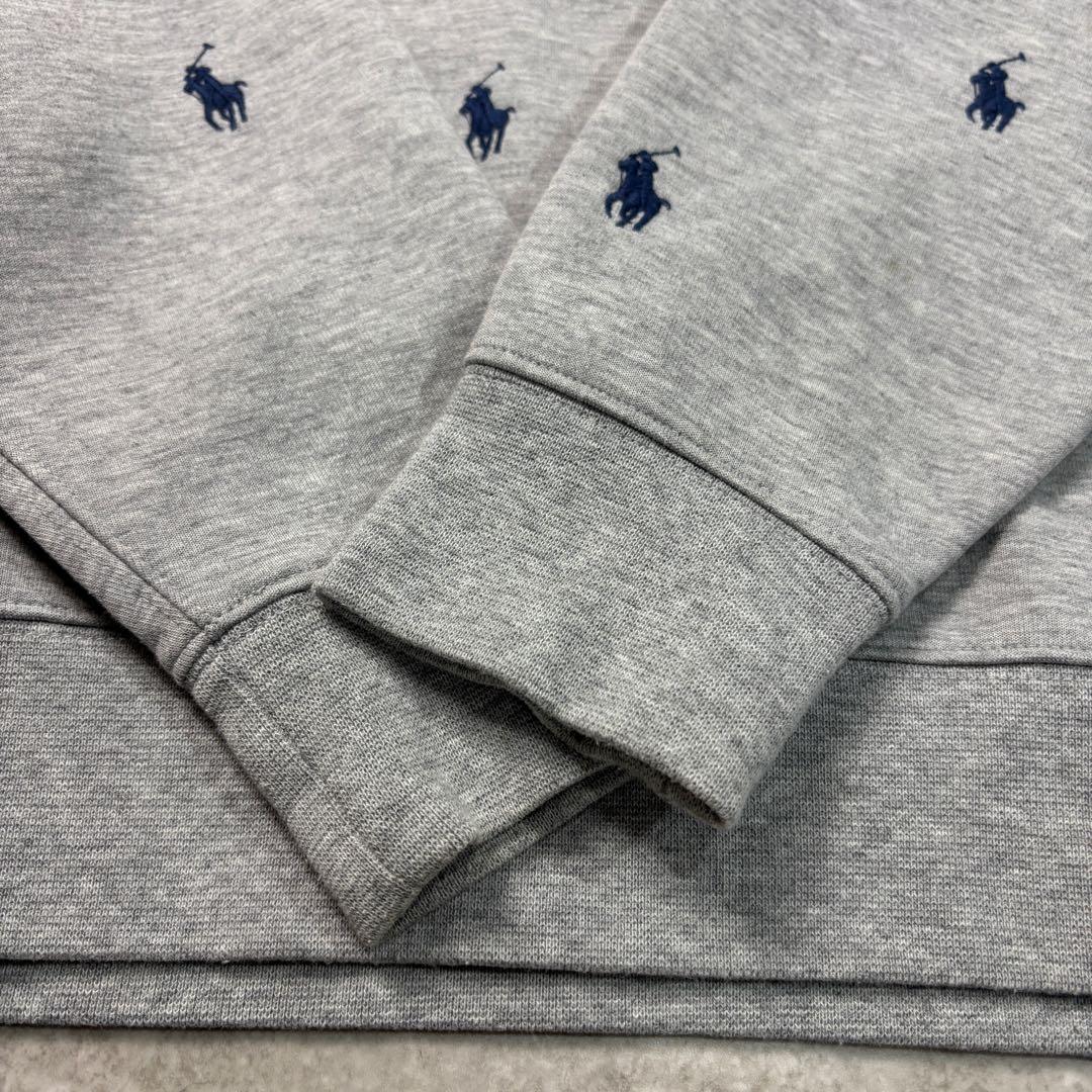 POLO RALPHLAUREN ポニー刺繍 総柄 スウェット トレーナー 現行