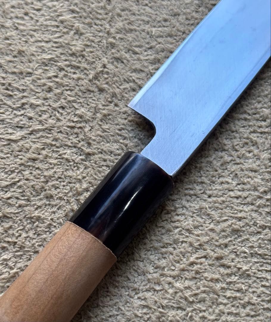 木屋　正夫　柳刃包丁 鋼製 木製ハンドル