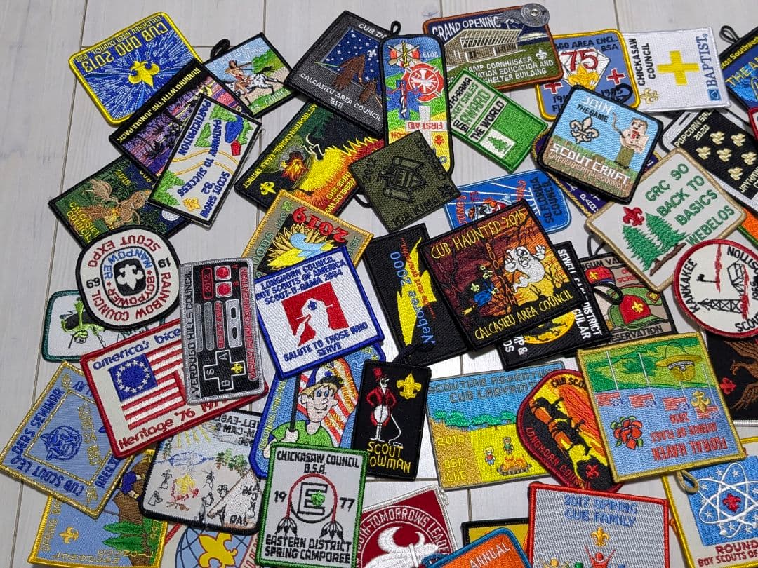 アメリカ 刺繍ワッペン ボーイスカウト BSA まとめ売り ビンテージ 当時物