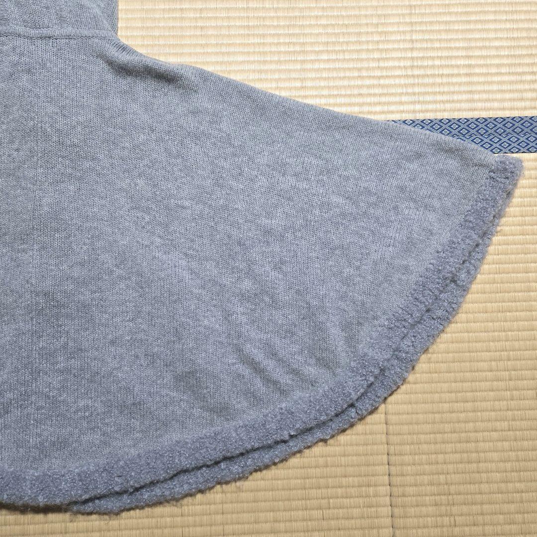 バーバリーブルーレーベル ポンチョコート ケープ マント ボア ファー フード