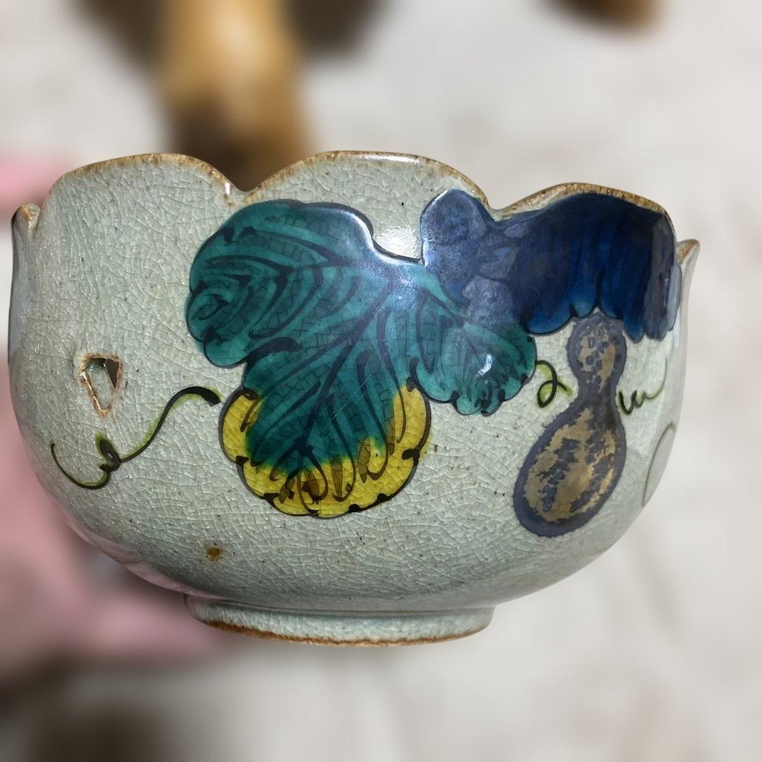 山上竹凰　鉢　九谷