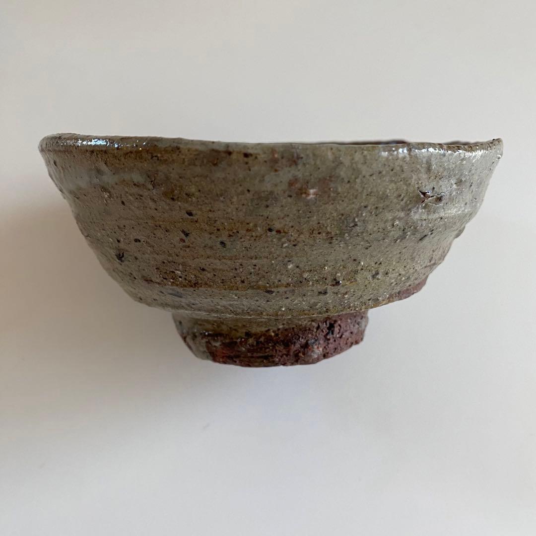 金重周作　伊羅保 茶椀