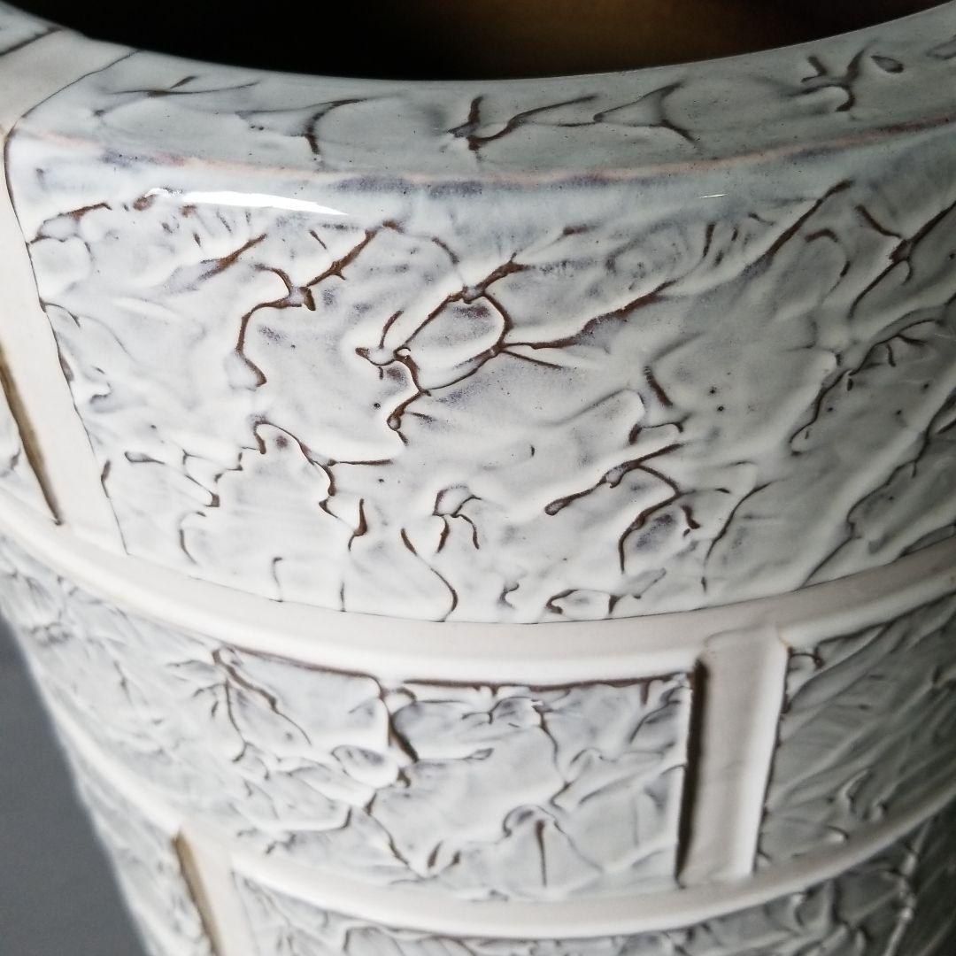 大容量❗信楽焼 傘立て 格子 高さ４７cm