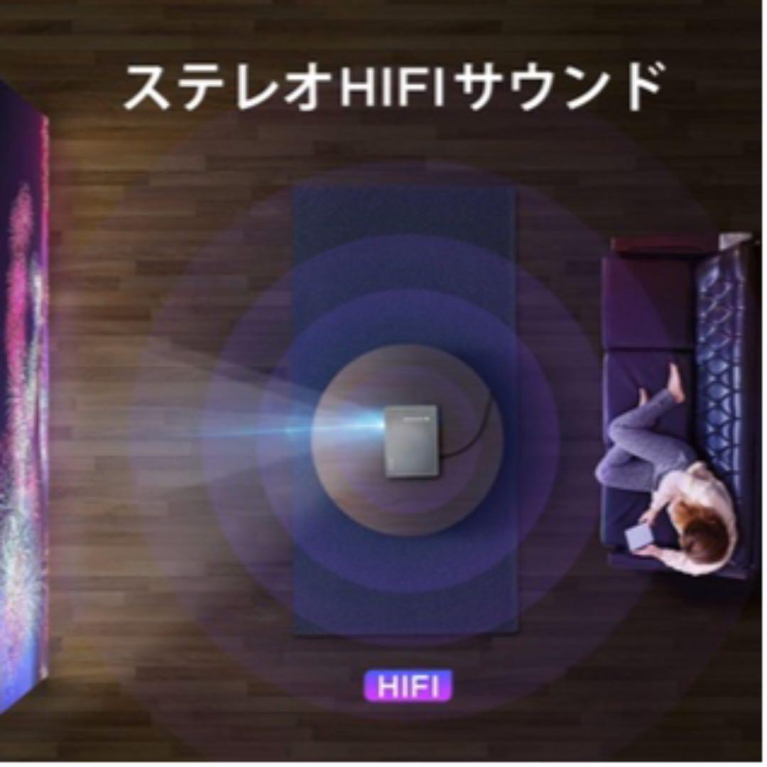 TYPEーCで簡単接続。 プロジェクター 6000lm