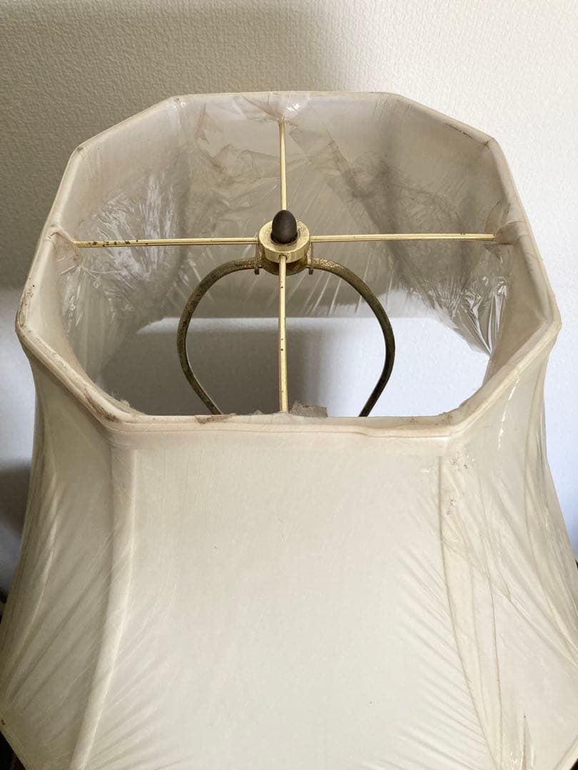 最終価格　未使用　アジアンエスニック素敵♪タイ工芸キャビネット付テーブルランプ